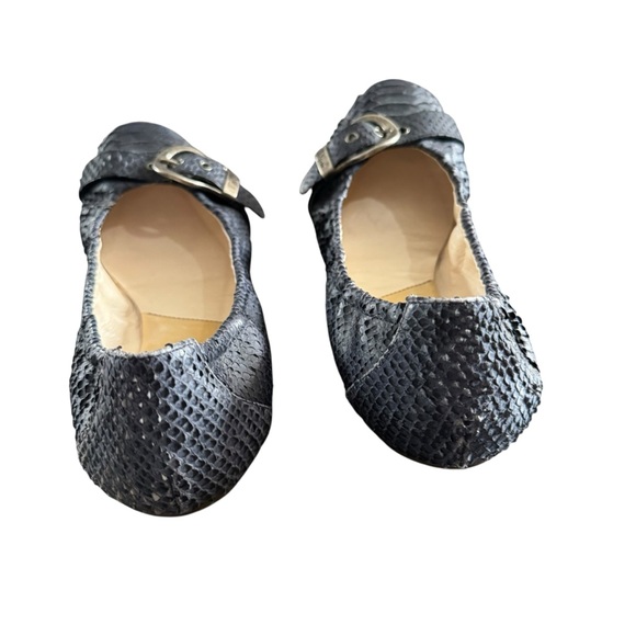 Pre-owned Blue Snakeskin Christian Dior Ballet flats 41 - Picture 8 of 9